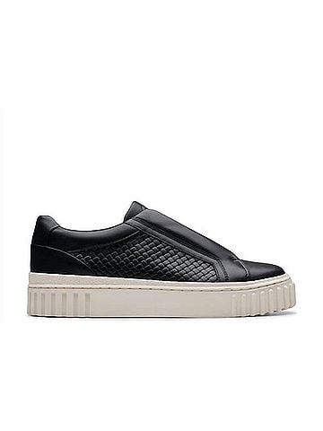 Clarks Women's Mayhill Bay Shoe in Black Leather (view 1)