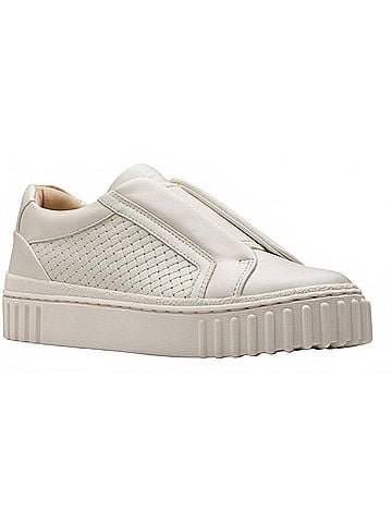 Clarks Women's Mayhill Bay Shoe in Off White Leather (view 1)