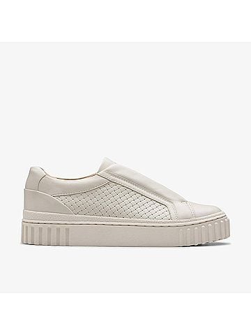 Clarks Women's Mayhill Bay Shoe in Off White Leather (view 2)