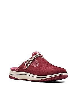 Clarks Women's Breeze Port Slip On Clogs in Red (view 2)