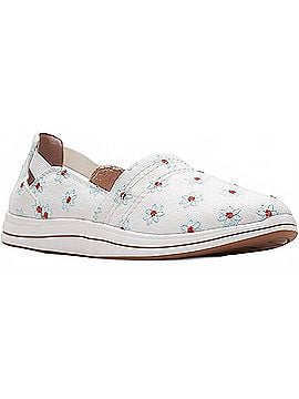 Clarks Women's Breeze Step Casual Shoes in White (view 1)