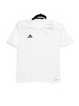 Adidas Boy's Condivo 16 Short Sleeve Jersey in White (view 1)