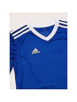 Adidas Boy's Tabela 18 Long Sleeve Jersey in Bold Blue (view 2)