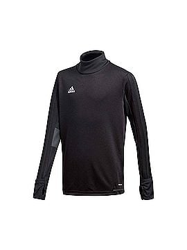 Adidas Boy's Tiro 17 Long Sleeve Training Top in Black (view 1)