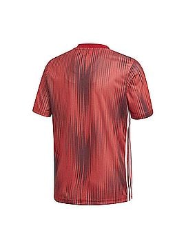 Adidas Boy's Tiro 19 Short Sleeve Jersey in Power Red (view 2)