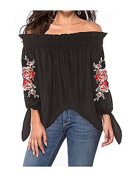 Beach Riot Rose Top in Black (view 2)