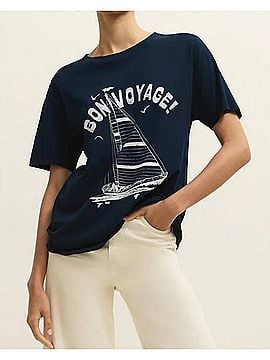 Z Supply Voyage Boyfriend Tee in Eclipse (view 2)