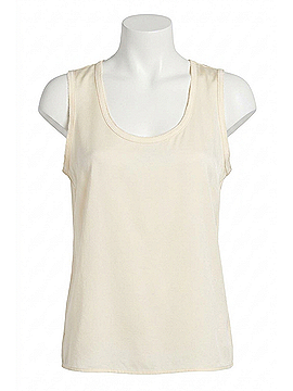 Lyssé Filipa Mixed Media Tank in French Vanilla (view 1)