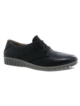 Dansko Women's Libbie Burnished Calf Shoe in Black (view 1)