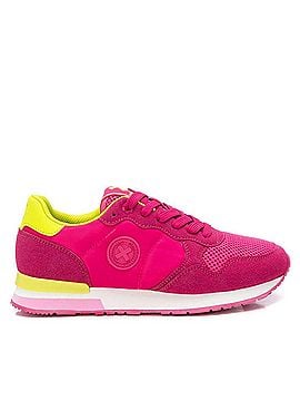 XTI Women's Lace Up Fashion Sneakers in Fuschia (view 1)
