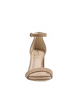 Sam Edelman Women's Daniella Heel Sandal in Oatmeal Suede (view 2)