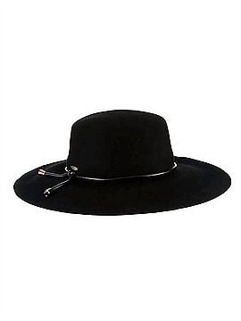 Dorfman Pacific Women's Adelle Boater Hat in Black (view 1)