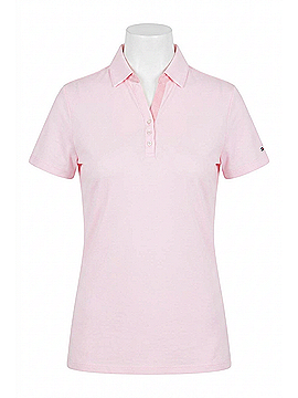abacus Bovey Drycool Short Sleeve Polo in Light Pink (view 1)