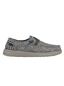 Hey Dude Women's Wendy Flora Sneaker in Tulip Grey (view 1)