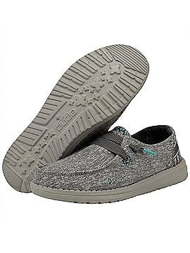 Hey Dude Women's Wendy Flora Sneaker in Tulip Grey (view 2)