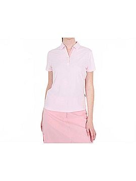 abacus Bovey Drycool Short Sleeve Polo in Light Pink (view 2)