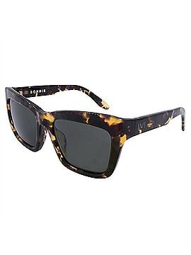 IVI Women's Bonnie Wayfarer Sunglasses in Polished Vintage Tortoise / Grey Lens (view 1)