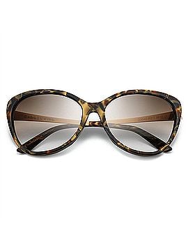 IVI Women's Daggerwing Sunglasses in Tigers Eye - Brushed Gold / Bronze Gradient Lens (view 2)