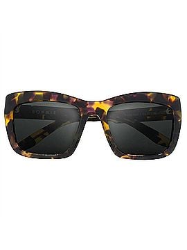 IVI Women's Bonnie Wayfarer Sunglasses in Polished Vintage Tortoise / Grey Lens (view 2)
