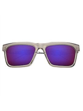 IVI Unisex Deano Dust Sunglasses in Matte Gunmetal / Amethyst Flame Flash Lens (view 2)