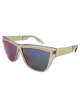 IVI Women's Dusky Sunglasses in Brushed Champagne / Amethyst Flame Flash Lens (view 1)