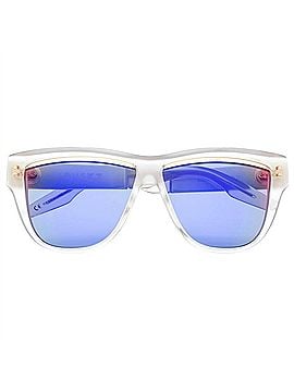 IVI Women's Dusky Sunglasses in Brushed Champagne / Amethyst Flame Flash Lens (view 2)
