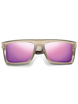 IVI Women's Sepulveda Sunglasses in Dust - Matte Gunmetal / Amethyst Flame Flash Lens (view 2)