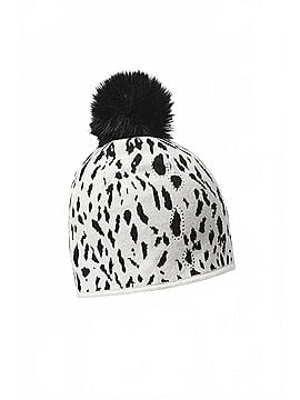 Joseph Ribkoff Women's Pom-Pom Beanie in Winter White/Black (view 1)