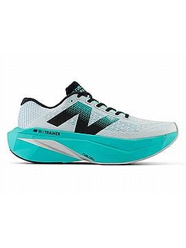 New Balance Women's Fuelcell Supercomp Trainer V3 Shoe in White/Cyber Jade (view 1)