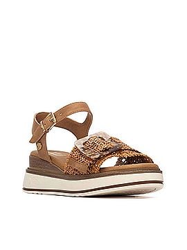 XTI Women's Ankle Strap Sandals in Camel (view 2)