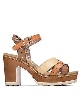 XTI Women's Ankle Strap Sandals in Beige (view 1)