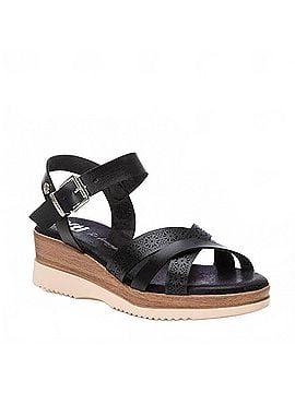 XTI Women's Wedge Sandals in Black (view 2)