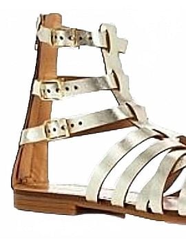Aqua Women's Emil Strappy Gladiator Sandals in Tan Gold (view 2)