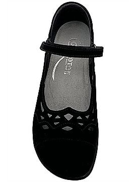 Naot Women's Agathis Mary Jane Shoes in Black Velvet Nubuck (view 2)