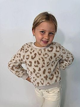 Feather 4 Arrow Snuggle Plush Top in Ivory (view 2)