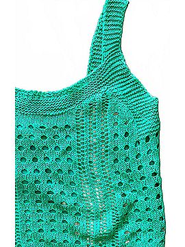 Vintage Havana Girl's Kid Knit Tank Top in Green (view 2)