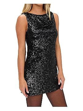 Show Me Your Mumu Tori Mini Dress in Midnight Sparkle (view 2)