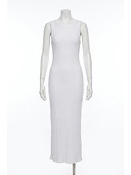 Enza Costa Lettuce Edge Boatneck Dress in White (view 1)