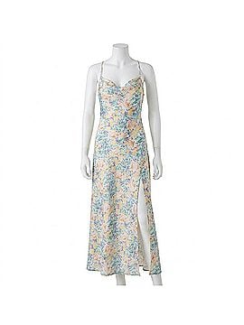 Astr Gaia Dress in Yellow Teal Multi (view 1)