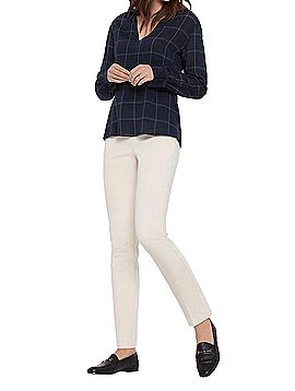 Ecru Watson in Navy Windowpane (view 2)