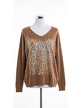 GiGi Moda Idalia Cheetah Sweater in Rust (view 1)