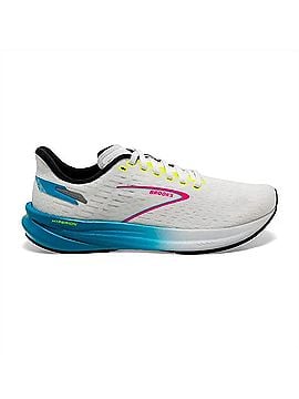 Brooks Women's Hyperion Running Shoe in White/Blue/Pink (view 1)