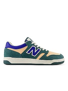 New Balance Boy's 480 New Spruce Sneakers 6 Mo in Green/Orange/Multi-Colored (view 1)