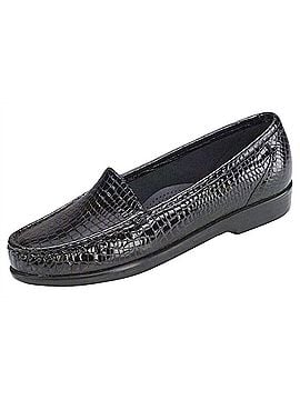 SAS Women's Simplify Slip On Loafer in Black Croc (view 2)