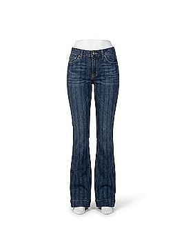 Rock & Roll Denim Women's Striped High Rise Trouser in Dark Blue (view 1)