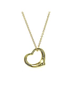 Tiffany & Co. Tiffany Open Heart Yellow Gold (18K) No Stone Men,Women Fashion Pendant Necklace (Gold) (view 1)