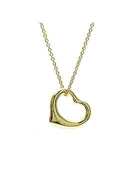 Tiffany & Co. Tiffany Open Heart Yellow Gold (18K) No Stone Men,Women Fashion Pendant Necklace (Gold) (view 2)