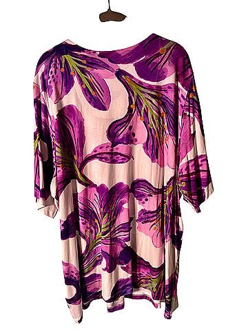 Ulla Popken The Luxury Selection Short Sleeve Blouse (view 2)
