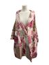 Blue Velvet 100% Cotton Floral Plaid Pink Jacket Size S - photo 3