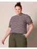 Amazon Essentials 100% Viscose Floral Multi Color Short Sleeve Blouse Size XXL - photo 3